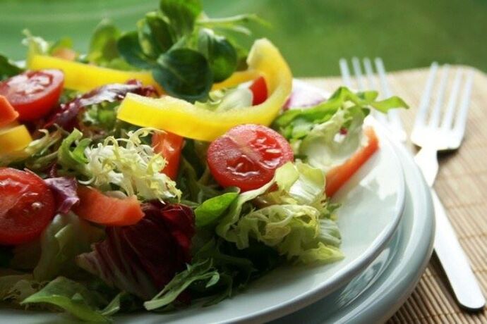 ბოსტნეულის სალათი წონის დაკარგვისთვის სათანადო კვებაზე